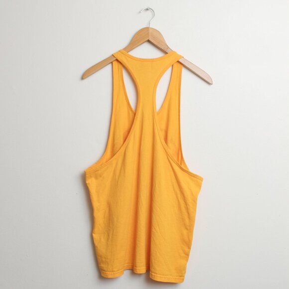 Golds Gym Tank Top Mens Large Yellow - Picture 4 of 5
